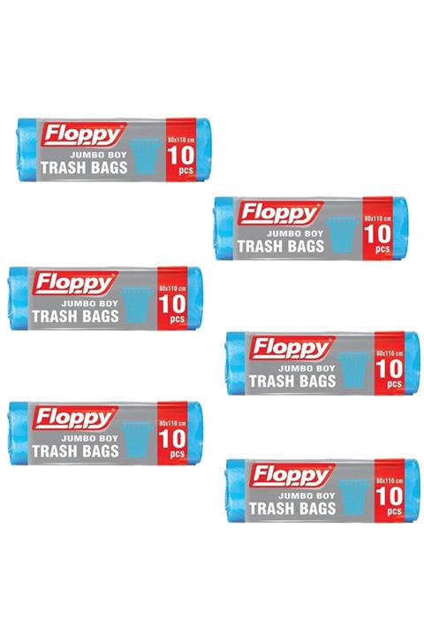 Floppy Çöp Torbası Jumbo Boy 10'lu (80*110cm) (6paket)