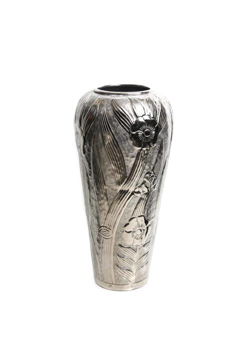 Star Gümüş Çiçekli Vazo