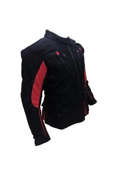 MOTOSPARTAN Erkek Motosiklet Montu Uzun Kırmızı Xxl Beden