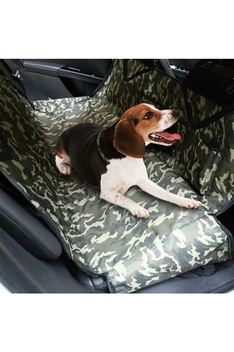 Ankaflex Araba Oto Araç Arka Koltuk Köpek Kedi Evcil Hayvan Örtüsü Kılıfı Kamuflaj Desenli