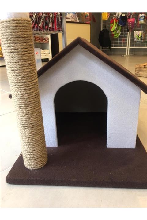 cattmozz Tırmalama Tahtalı Kedi Evi
