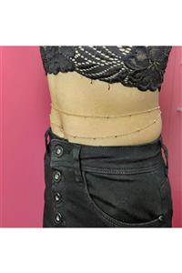 SOSYETE GKHN 2’li Kaplamalı Mini Top Boncuklu Stylish Bel Zinciri Altın Rengi (gold)