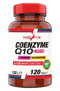Nevfix 120 Tablet Koenzim Q10 Coenzyme 200 mg Resveratrol Vitamin C