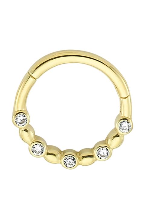Penna Jewels Halka Altın Piercing – Beş Taş Ve Toplu