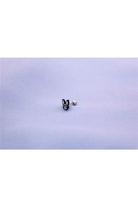 Üzüm Hoşafı Mineli Bulldog Cerrahi Çelik Tragus/helix Küpe Piercing