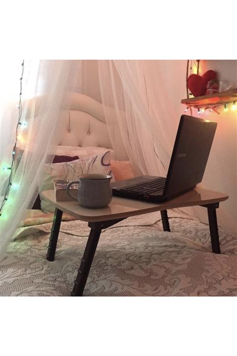 İZMİR ALİNDA MOBİLYA Katlanır Laptop Kahvaltı Sehpası Hasta Servis Masası