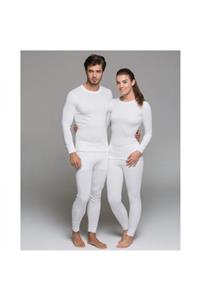 Toptanmagza Unisex Içlik Yetişkin Takım Şardonlu Beyaz L