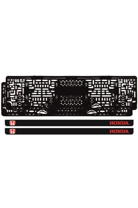 Ömr Dizayn Hediye Honda Logolu Uv Takmatik Plakalık Oto Aksesuar Tuning