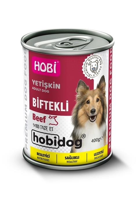 HOBİ Dog Biftekli Yetişkin Köpek Konservesi 400gr