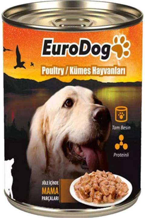 Eurodog Köpek Konservesi Kümes Hayvanlı 415gr