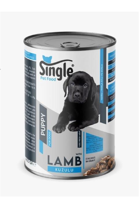 SINGLE Yavru Köpek Konservesi Kuzu Etli 400 Gr 1 Adet