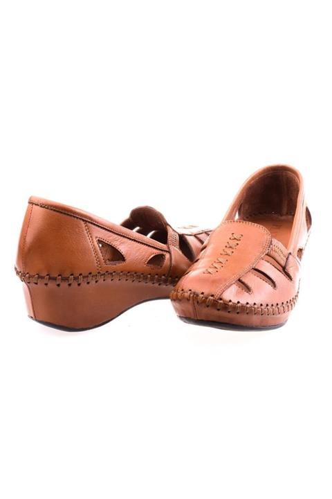 Platin Topuklar Kadın Dolgu Topuklu Ayakkabı