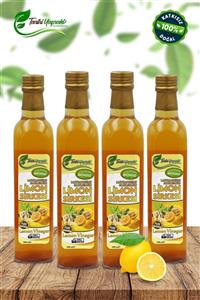 TARİHİ YAPRAKLI Maydanozlu Sarımsaklı Limon Sirkesi 4x500 ml