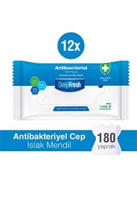 Deep Fresh Antibakteriyel Islak Cep Mendili 12 x 15 Yaprak