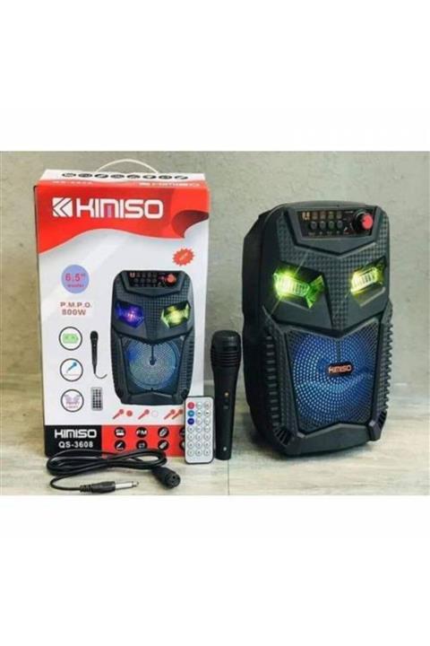 KİMİSO Qs-3608 Karaoke Mikrofonlu Bluetooth Hoparlör