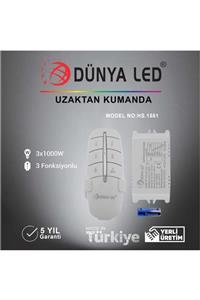 DÜNYA LED Hs.1551 3lü Avize Kumandası