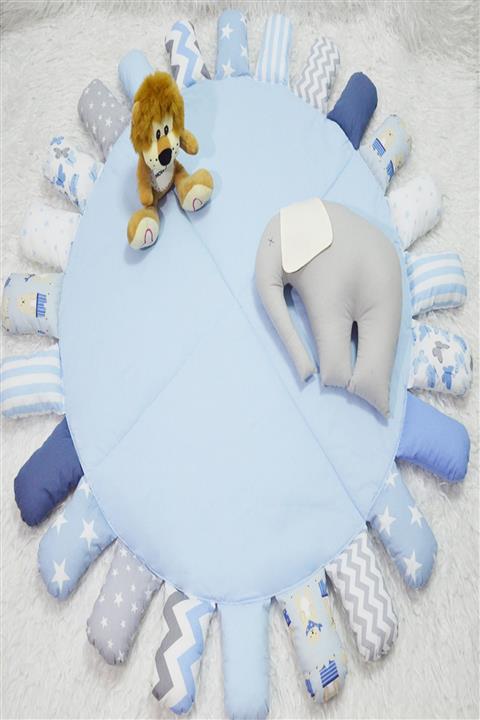 modastra Mavi Oyun Halısı Ve Fil Yastık