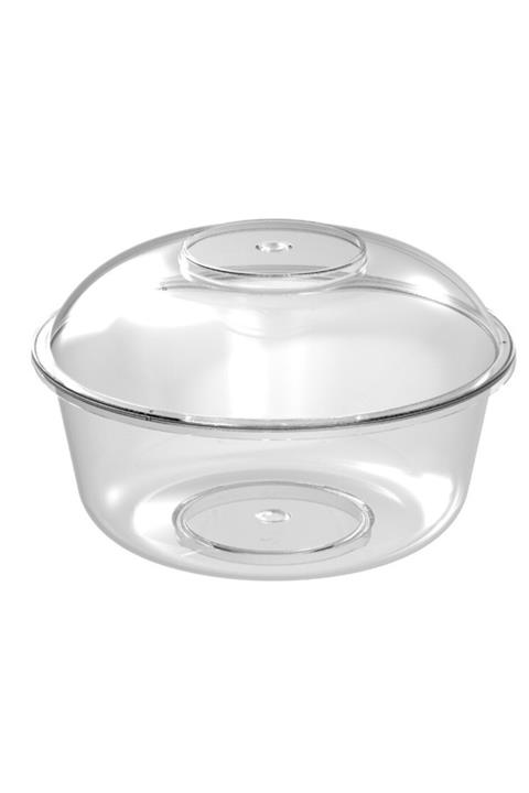 BERGAMA PLASTİK Athos Cup 6 Adet Tatlı Kasesi 250ml, Puding Kasesi, Mika, Sert Plastik, Kapaklı