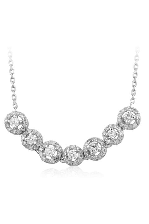 Emel Pırlanta Kadın Beyaz Taşlı Pırlanta Kolye 0.61 ct.