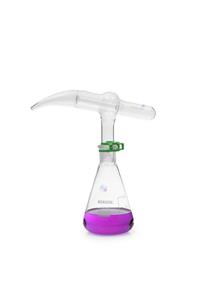 Borosil Cam Otomatik Pipet 20 ml Depolu - 250 ml Erlen Şilifli Klips - 1 Set/paket