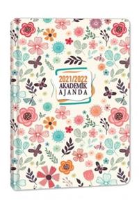KESKİN COLOR 2021/2022 17x24 Ciltli Akademik Ajanda-floral