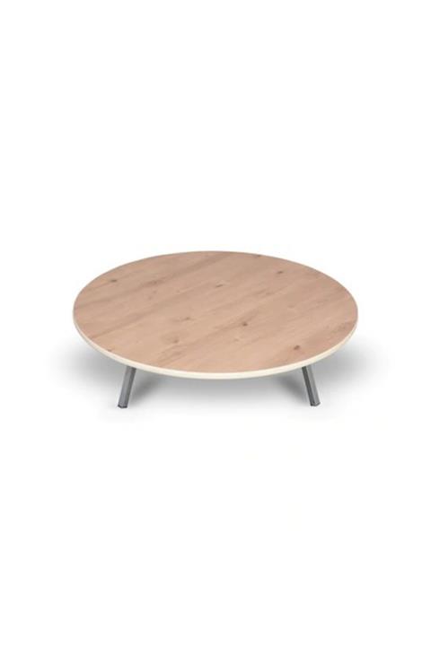 EminHome Ahşap Yer Sofrası 80 Cm Metal Katlanır Ayaklı