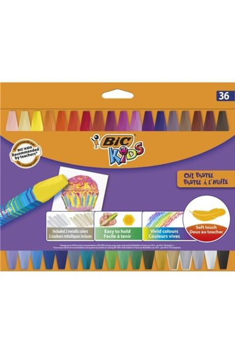 Bic 36 Renk Kids Yağlı Pastel Boya