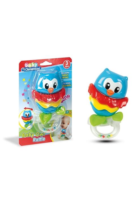 CLEMENTONI 17160 Baby Baykuş Çıngırak / +3 Ay