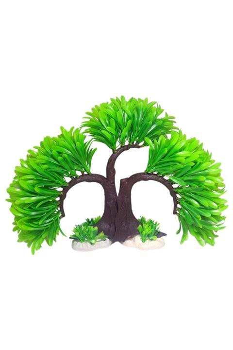 Naturel Color 41464 Plastik Akvaryum Bitkisi Bonzai Iki Parça 24 Cm