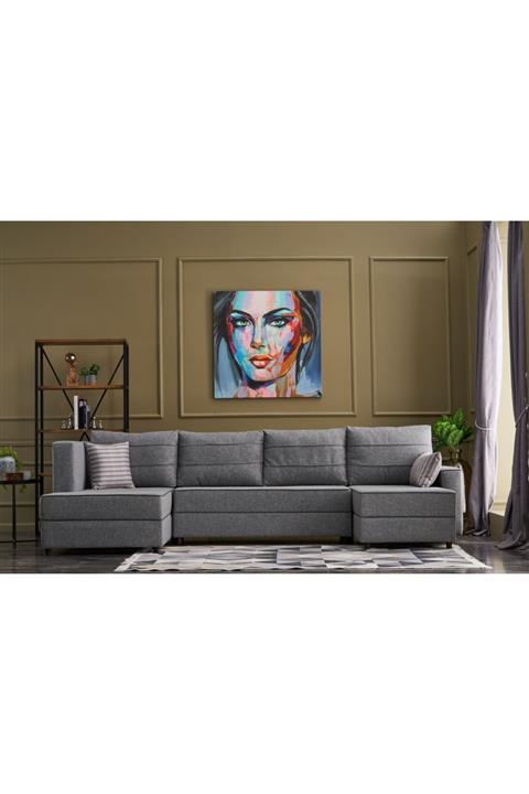 Evdebiz Panoramik Köşe Gri