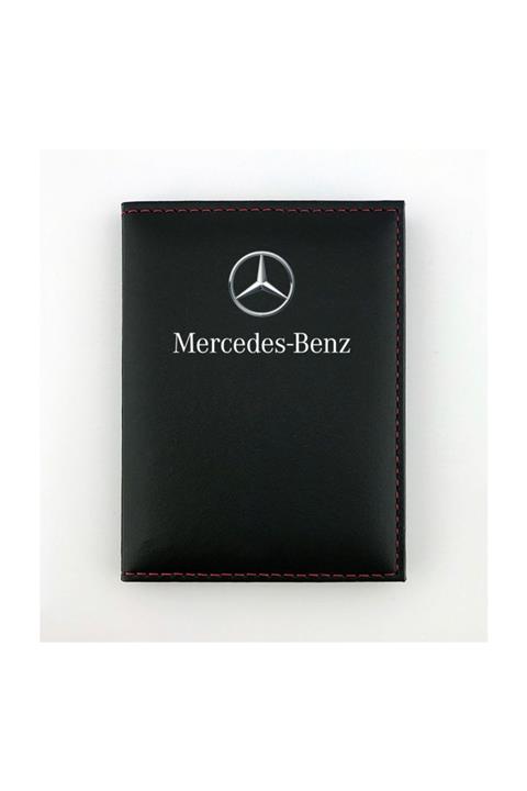 HEDİYEDİYE Mercedes Siyah Ruhsat Kabı