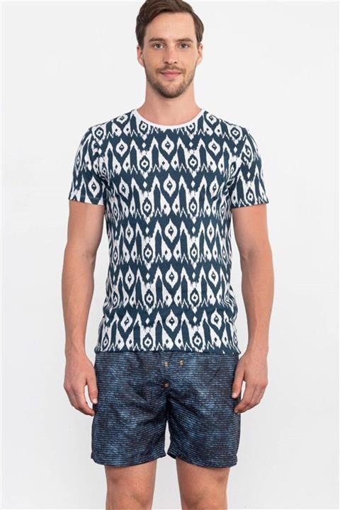 Tudors Desenli Deniz Şortu