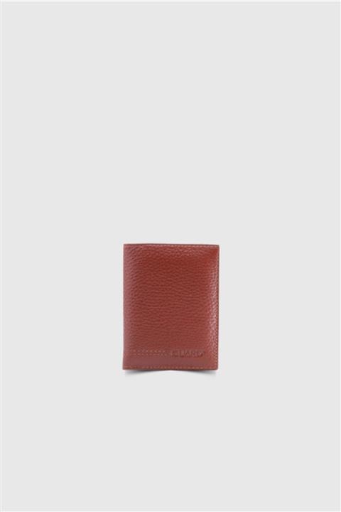 GUARD Gerçek Deri Şeffaf Taba Kredi Kartlık