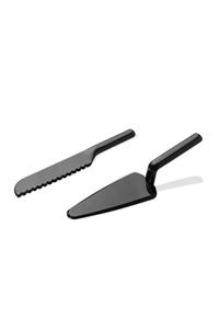 EW's Kitchenware Akrilik Siyah Spatula Bıçak Seti