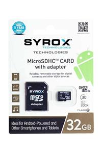 Syrox 32 Gb Micro Sd Card Hafıza Kartı Adaptörlü 32gb Hafıza Kartı Mc32