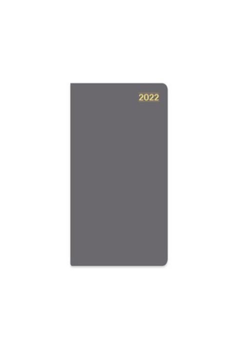 KESKİN COLOR 9x16,5 cm Haftalık Dik Fihristli Cep Ajanda Gri