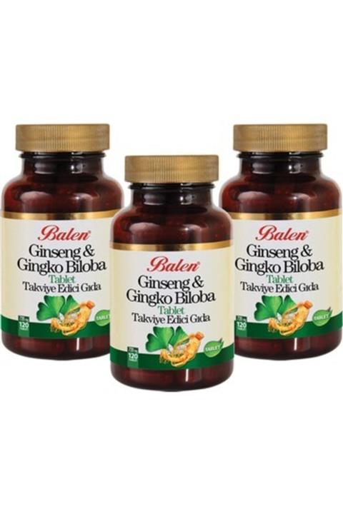 Balen Ginseng Ginkgo Biloba Tablet 720mg*120 3 Adet