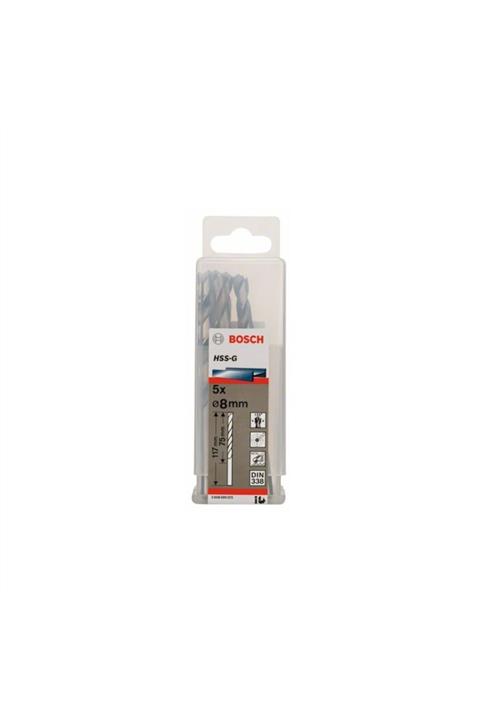 Bosch Gümüş Hss-g Metal Matkap Ucu 8,0*117 mm 5'li Paket