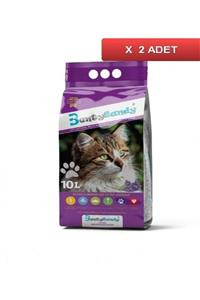 BentySandy Lavanta Kokulu Ince Bentonit Kedi Kumu 10 Lt (2 Adet)