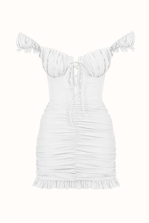 Naia İstanbul Lıly Elbise / Beyaz Çiçekli