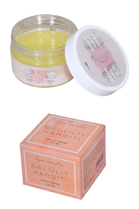 Layes Manikür  Pedikür Peeling 250 ml  Selülit Karşıtı Vücut Kremi 250 ml