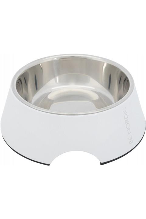 Cambridge Polo Club Trixie Köpek Mama Ve Su Kabı, Melamin/paslanmaz Çelik, 0.8lt/ø22cm, Beyaz