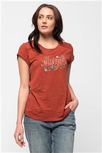 Mustang Kadın  Nakış Baskılı T-Shirt 14-W00188-790