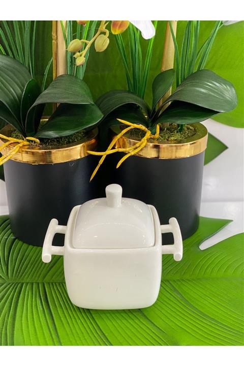 MorzaPazarı Porselen Kulplu Sekerlik (14×13cm)