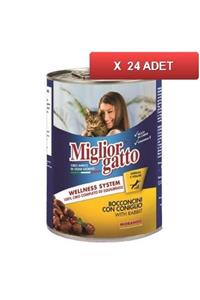 Miglior Gatto Tavşanlı Kedi Konservesi 405gr (24 Adet)