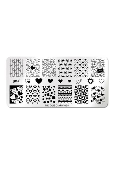 NICOLE Diary Metal Stampa Tabakası 028 (45598)