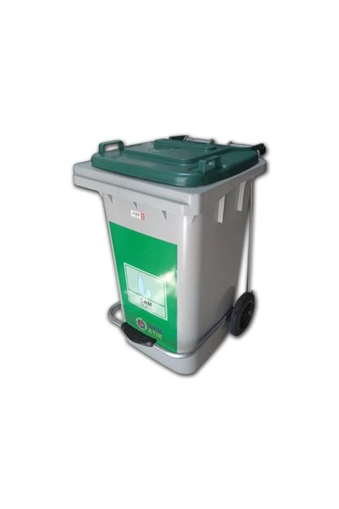 boraninciftligi Pedallı Geri Dönüşüm Atık Kutusu 100lt Plastik Atık