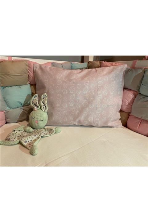 deepiron concept 2'li Çilek Desenli Bebek Yastık Kılıfı