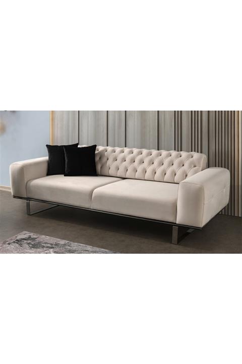 CaddeYıldız Beyaz Kanepe