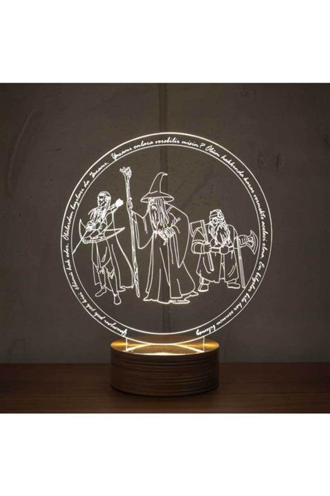 BYLAMP Gandalf Gimli Legolas Lamba (Üçlü Seri)